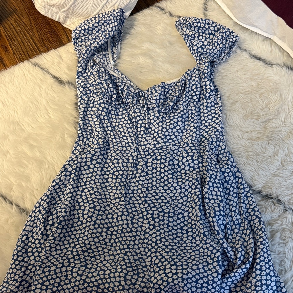 Princess Polly Blue and White Mini Dress
